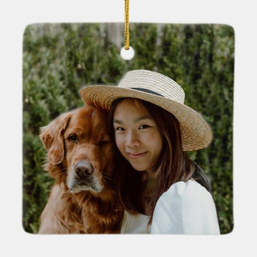 ゴールデンムーンフェイズクリスマス セラミックオーナメント (裏面)