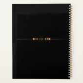 ゴールデンムーンフェイズヨガスタジオビジネスカード プランナー手帳 (裏面)