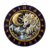 ゴールデンムーンフレームホワイトユニコーンの恩寵 ダーツボード (正面)