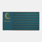 ゴールデンムーン&バニーオンティール（緑がかった色） デスクマット (正面)