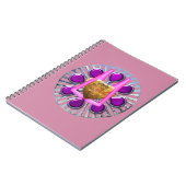 ゴールデンメタルハートスタンド ノートブック (左側)