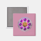 ゴールデンメタルハートスタンド マグネット (正面/裏面)