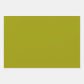 ゴールデンメドウ – イエロー&オリーブ ラッピングペーパーシート (正面3)