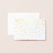 ゴールデンメリークリスマススクリプトフォトハート雪 箔カード (裏面封筒付き)