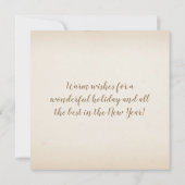 ゴールデンメリークリスマスセントオーガスティンフロリダ博物館 シーズンカード (裏面)