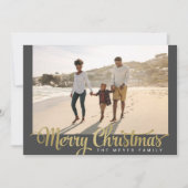 ゴールデンメリークリスマスフォト シーズンカード (正面)
