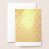 ゴールデンメリークリスマスホリデー 箔カード (裏面封筒付き)