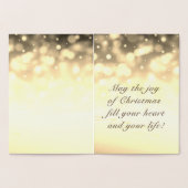 ゴールデンメリークリスマスホリデー 箔カード (内部)