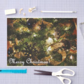 ゴールデンメリークリスマス 薄葉紙 (クラフト)