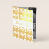 ゴールデンメープルエレガント – リーフモチーフ 箔カード (正面)