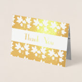 ゴールデンメープルパタエレガントーン – リーフモチーフ 箔カード (正面)