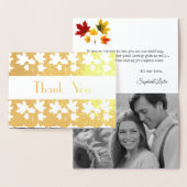 ゴールデンメープルパタエレガントーン – リーフモチーフ 箔カード (ディスプレー)