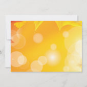 ゴールデンメープル葉ズ秋ブライダルシャワー 招待状 (裏面)