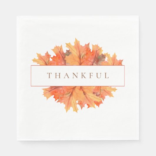 ゴールデンメープル離れズカスタマイズ可能秋植物学 スタンダードランチョンナプキン (正面)