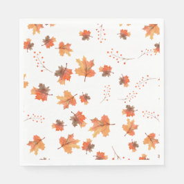 ゴールデンメープル離れ秋植物学 スタンダードランチョンナプキン