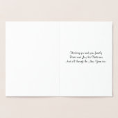 ゴールデンモアツリーズフォイルクリスマスカード 箔カード (内部)