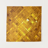 ゴールデンモザイク:豪華な金ゴールド背景 タペストリー (正面(横))