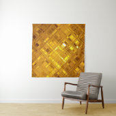 ゴールデンモザイク:豪華な金ゴールド背景 タペストリー (インサイチュ(横))