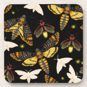 ゴールデンモスエレガンス | 贅沢な昆虫のコルクコースター コースター (正面)