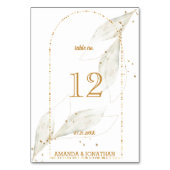 ゴールデンモダンアー結婚チのテーブルカード番号 テーブルナンバー (正面)