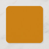 ゴールデンモダンイエローカスタムQRコードウェディングRSVP エンクロージャーカード (裏面)