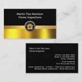 ゴールデンモダンエレガントプロフェッショナル 名刺 (正面/裏面)