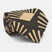 ゴールデンモダンギャツビー模様 ネクタイ (ロール)