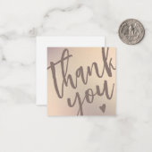 ゴールデンモダングリッタービジネスありがとうございました挿入 ノートカード (正面/裏面インサイチュ)