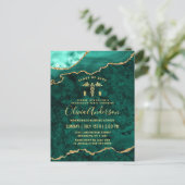 ゴールデンモダングリーンRN卒業パーティー 案内ポストカード (スタンド正面)