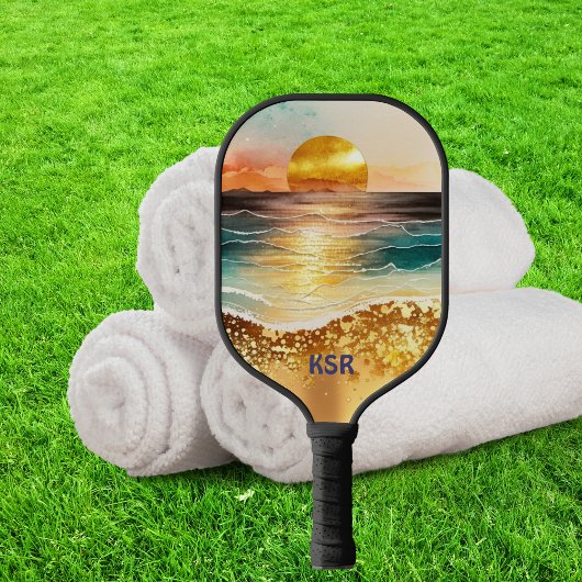 ゴールデンモダンサンセットオーバーザモノグラム ピックルボールラケット
