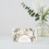 ゴールデンモダンサークルユーカリ企業の 名刺 (スタンド正面)