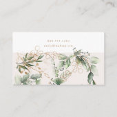 ゴールデンモダンサークルユーカリ企業の 名刺 (裏面)