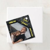 ゴールデンモダンダイヤモンドカスタムウェディングメッセージカード フェイバータグ (インサイチュ)