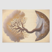 ゴールデンモダンツリーイラストレーション 薄葉紙 (正面)