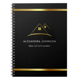 ゴールデンモダンハウスロゴ実在エテート ノートブック