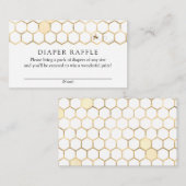 ゴールデンモダンビーおむつラッフルインサートカード エンクロージャーカード (正面/裏面)
