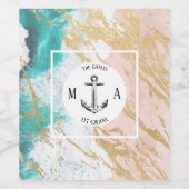 ゴールデンモダンビーチいかりモノグラム ワインラベル (シングルラベル)