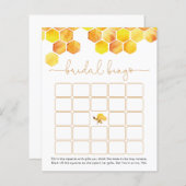ゴールデンモダンビーブライダルビンゴゲームカード (正面/裏面)