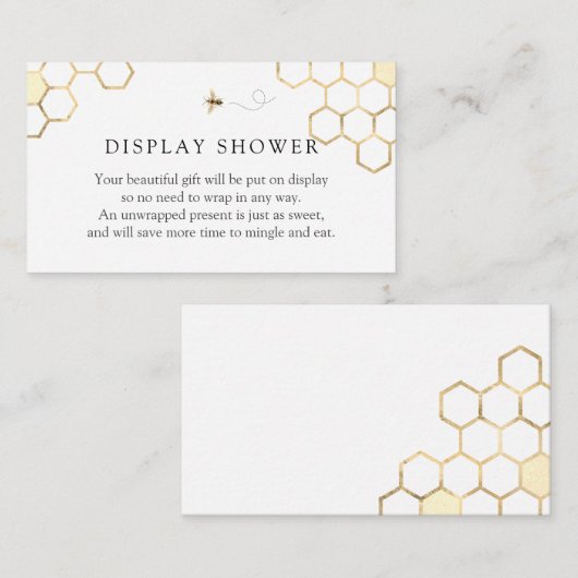 ゴールデンモダンビー表示シャワーエンクロージャカード エンクロージャーカード (正面/裏面)