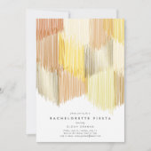 ゴールデンモダンフリンジバチェロレッテ招待状 セーブザデート (正面)