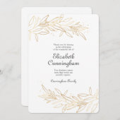 ゴールデンモダンフローラ記念サンキューカード サンキューカード (正面/裏面)