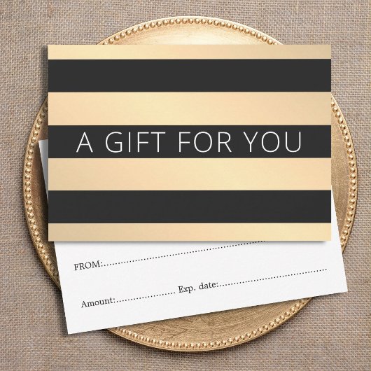 ゴールデンモダンブラックストライプ美しい