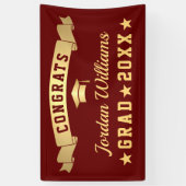 ゴールデンモダンブルゴーニュ卒業パーティー2024 横断幕 (縦)