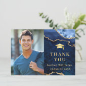 ゴールデンモダンブルーマーブルゲート卒業 サンキューカード (スタンド正面)