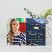 ゴールデンモダンブルーマーブルゲート卒業 サンキューカード (スタンド正面)