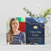 ゴールデンモダンブルーマーブルゲート卒業 サンキューカード (スタンド正面)