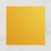 ゴールデンモダンミニマリストキンセアニェラQR RSVP エンクロージャーカード (裏面)