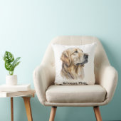 ゴールデンモダンレトリエバーペットドッグパーソナライズされた クッション (椅子)