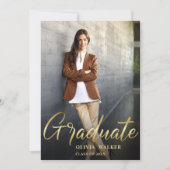 ゴールデンモダン2フォト卒業パーティー 招待状 (正面)