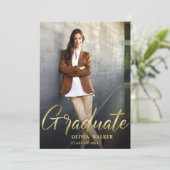 ゴールデンモダン2フォト卒業パーティー 招待状 (スタンド正面)